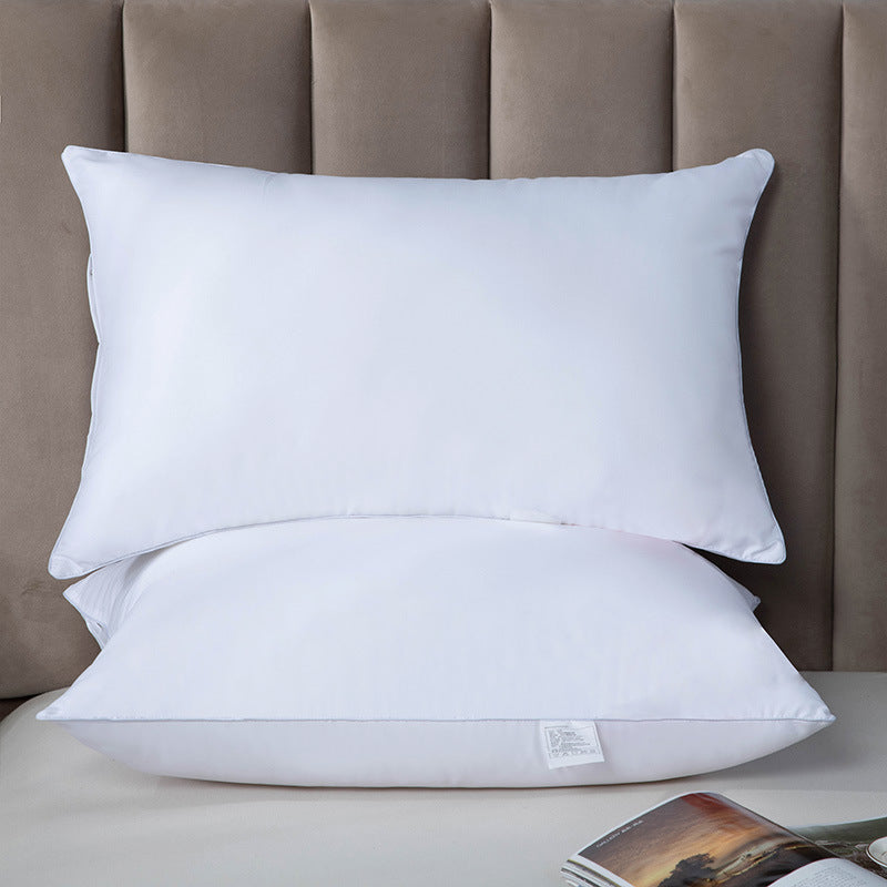 Pillow core pillow hotel pillow core household neck pillow hilton style feather velvet dormitory dropshipping factory