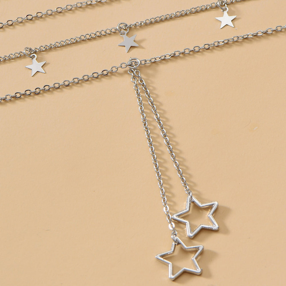 European and american cross-border necklace wholesale: niche, high-end jewelry, light luxury alloy pendant necklaces, women's multi-layer choker accessories