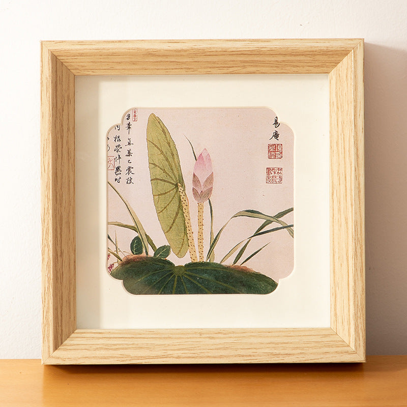 Photo frame table handmade DIY imitation decoration national style gift cardboard mounted 8 inch picture frame wall hanging salon holiday picture frame