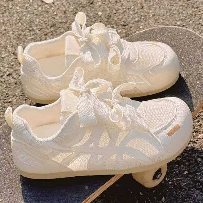 Hollow breathable white shoes women's 2026new arrivalsummer mesh german training soft bottom not tired feet casual sports