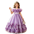 Girl dressexportgirl dress mesh birthday princess dress kids flower tutu dress flower girl wedding dress