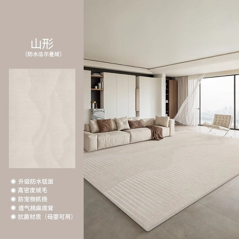 Distributed living room carpet classy new italian style no-wash wipeable waterproof full bedside bedroom stain-resistant carpet mat