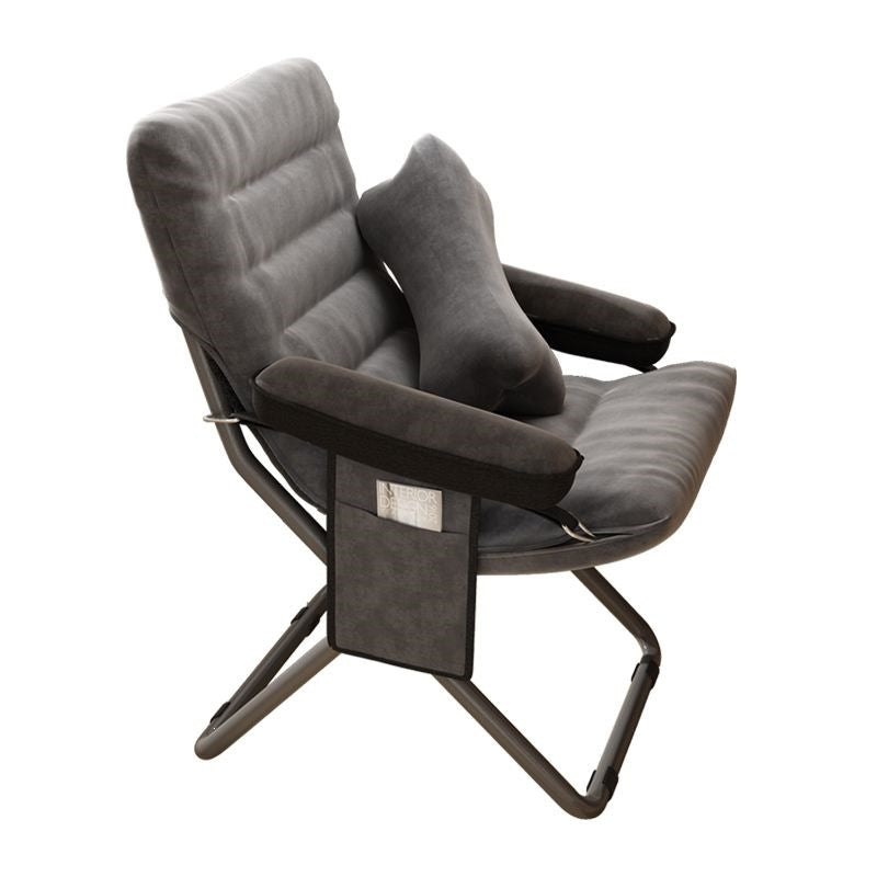 Beanbag chair single chair student dormitory computer chair plaid long sitting balcony small sofa bedroom backrest lounge chair
