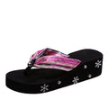 spring/summer new arrivals: plus size women's casual platform slides - two-strap flat heel sandals with rhinestone embellishments