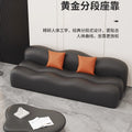 new leather reception desk wave rest area lounge seating for salon, office, and nordic living room