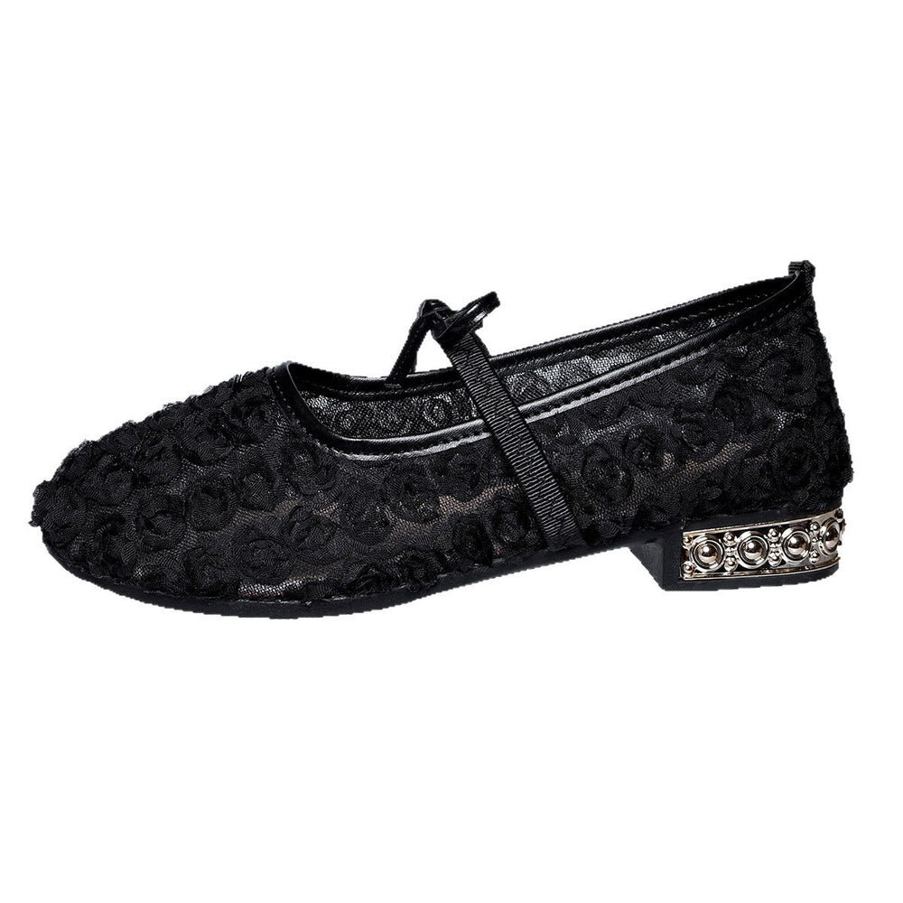 Exportplus sizenew arrival with skirt pure colorlace flower flatsflatsflatsballet shoes scoop shoes
