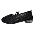 Exportplus sizenew arrival with skirt pure colorlace flower flatsflatsflatsballet shoes scoop shoes