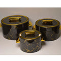 Food warmer containerexport3pcs gold handle straight body insulation box 1.0l 2.l3.5l