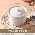 Earthenware soup stewing pot for homewater-proof stewing ceramic pot steamed egg with lid egg custard single serving small soup cup stewing pot soup