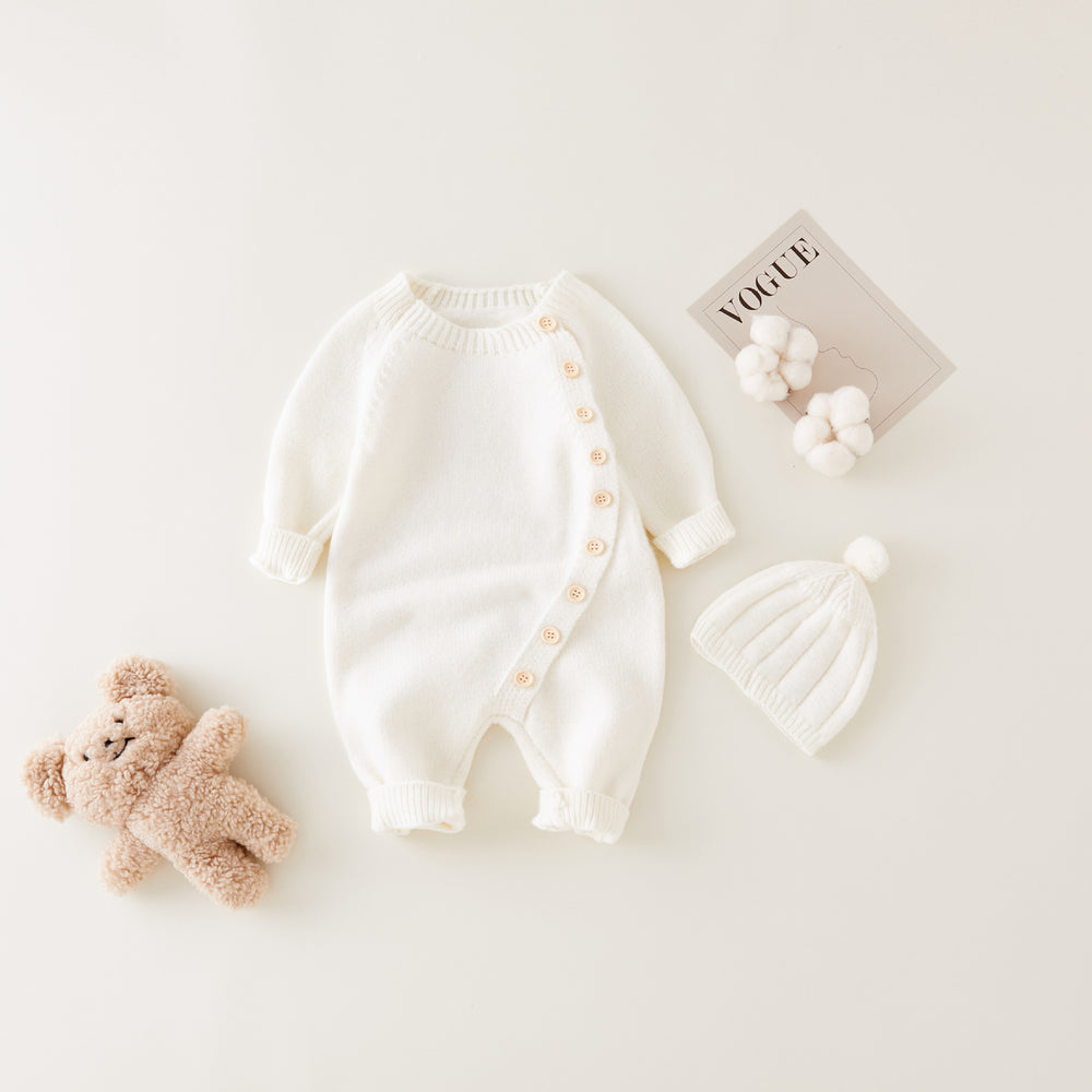 Baby knitting onesie fall and winternewborn baby boy sweatercuteheattech crawling suit 017
