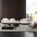 Italian minimalist living room sofa combination villa furniture classy large flat layeraccessible luxury fabric corner sofa suit
