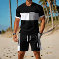 men's short-sleeve and shorts set, casual sportswear set, 3d printed cross-border hot seller, dropshipping available