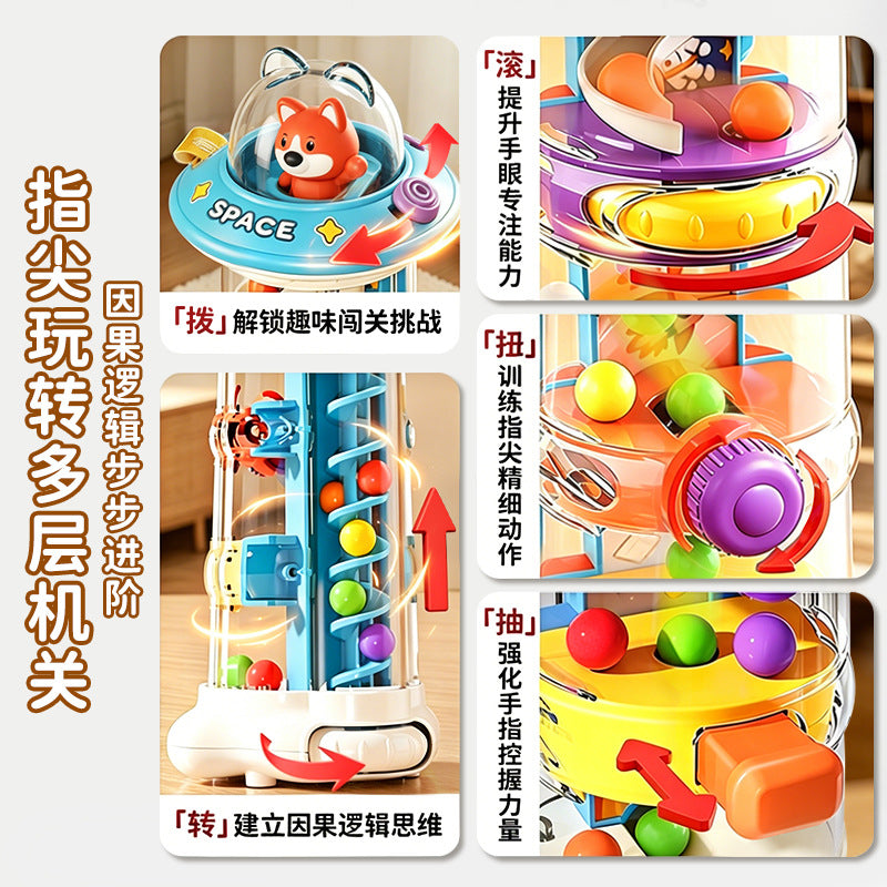 Early education puzzle fun challenge finger training montessori causal logic mechanism children's toy gift for boys and girls