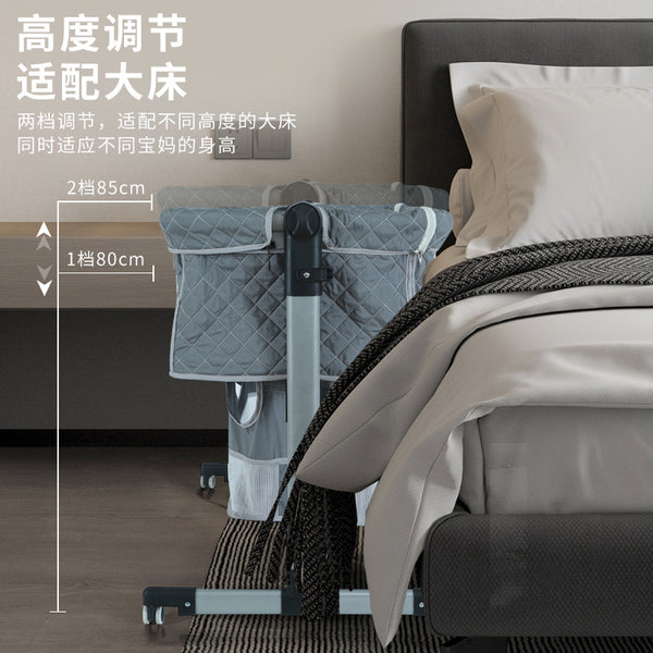 Folding crib Multifunctional splicing bed Movable crib Newborn crib Diaper table Manufacturer Wholesale