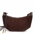 Croissant 2024 fall and winternew arrival women's bag fashioncasualretro velvet cowhide bag shoulder crossbody genuine leather bag
