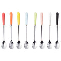 stainless steel tableware spoon, stirring spoon, long-handled soup spoon, household children's spoon, western food dessert coffee spoon wholesale