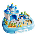 Girls' magnetic pretend play toy set - elsa princess castle (3 castles) - perfect birthday gift for 6-year-olds and 5-year-olds