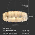 Modern minimalist spanish natural cloud marble translucent living room cross-border all-copper spanish cloud marble chandelier
