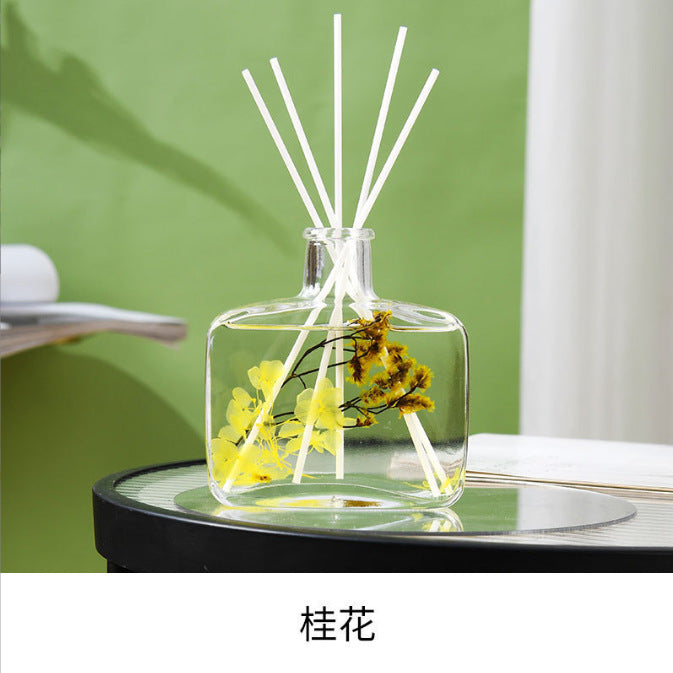 100ml preserved flower flameless reed diffuser - hotel-grade fragrance, home air freshener, and odor eliminator for bathrooms