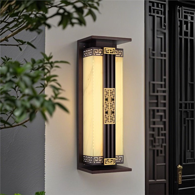New outdoor solar wall lights - waterproof garden lighting for home, hotel, and courtyard use - perfect for mounting on both sides of gates