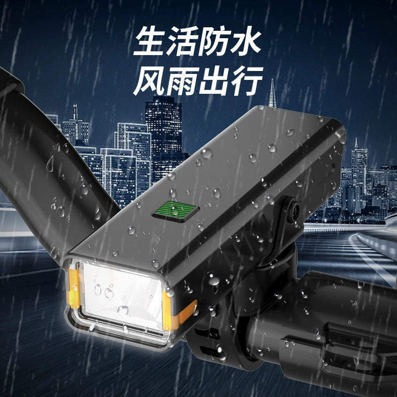 Bright light-sensitive bicycle light Aluminum alloy night lighting Side warning cutoff line Car light Children's night riding headlights