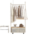 Coat rack simple bedroom cream floor-standing clothes rack for home clothes rack storage movable clothes rack