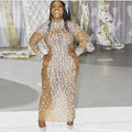 new premium european and american sexy slim-fit sparkling rhinestone dress - birthday party gown, performance costume
