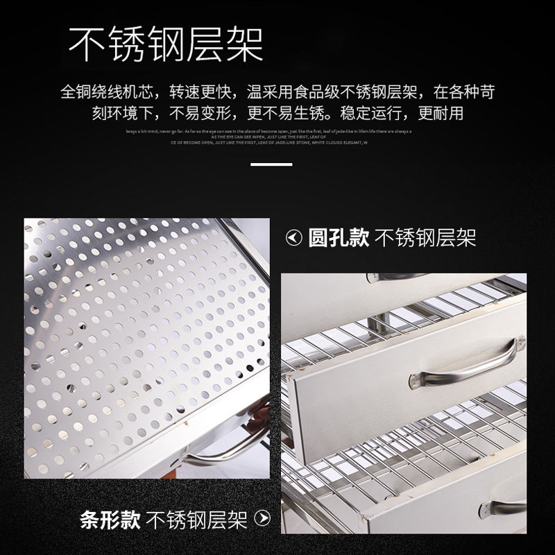 Commercial steam cabinet with drawers, tempered glass steam cabinet, steaming box, steaming oven, stainless steel steamer, steaming machine for buns