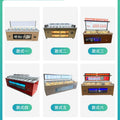 Commercial hot pot restaurant seasoning table, barbecue restaurant dipping table, haidilao disinfection and refrigeration small material table, fruit cold dish table
