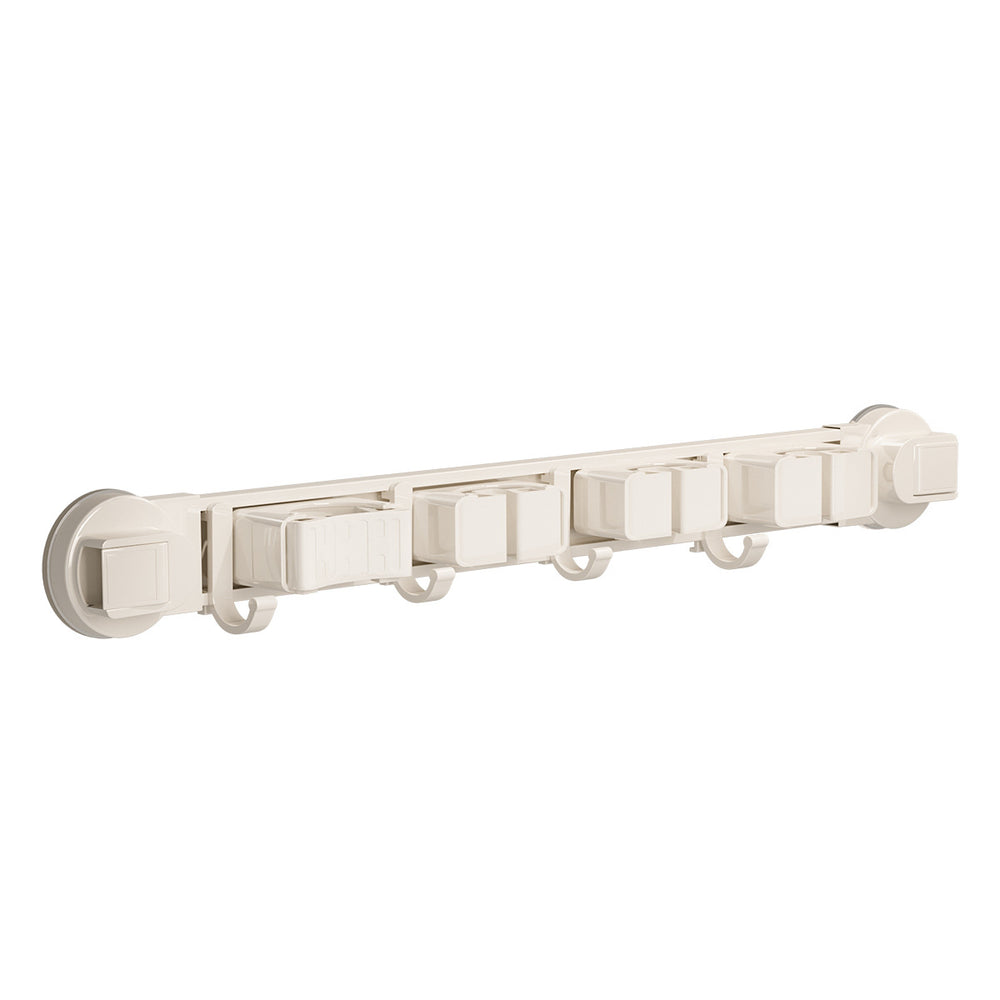 Suction cup mop holder hook punch-free bathroom wall-mounted mop clip broom storage rack rag storage fixed rack