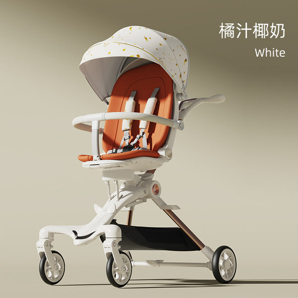Baby stroller, high landscape two-way out baby stroller, baby stroller, can sit in a reclining stroller