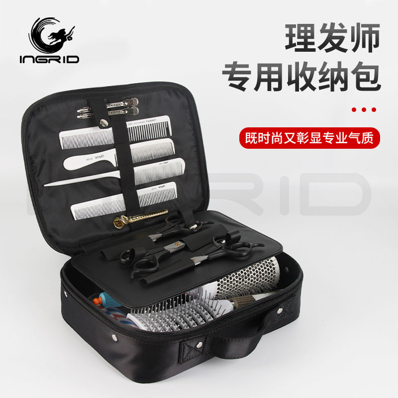Special storage bag for hairdressers, finishing box, hair salon, scissors, combs, positioning clips, hairdressing tools, multi-functional storage bag.