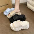 Extra thick sole height increasing slippers for women summer 2026 new style outwear wedge beach non-slip eva sandals