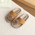 Girls' fireworks flip-flops - new summer collection, korean style outdoor sandals, fashionable soft-soled beach shoes for kids