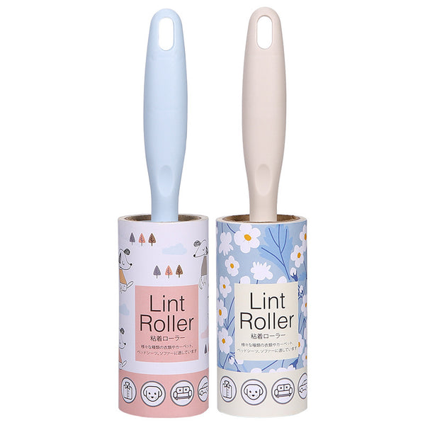 Cross-border  roller sticker Straight cylinder type tearable replacement paper sticky dust paper Efficient hair removal European, American and English models
