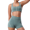 New arrival tight slimming look high-strength shock-absorbing yoga topssexy back sports intimates running fitness intimates women