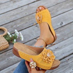 summer new arrival: plus-size wedge heel slippers for women (sizes 36-43). wholesale available. dropshipping to  and