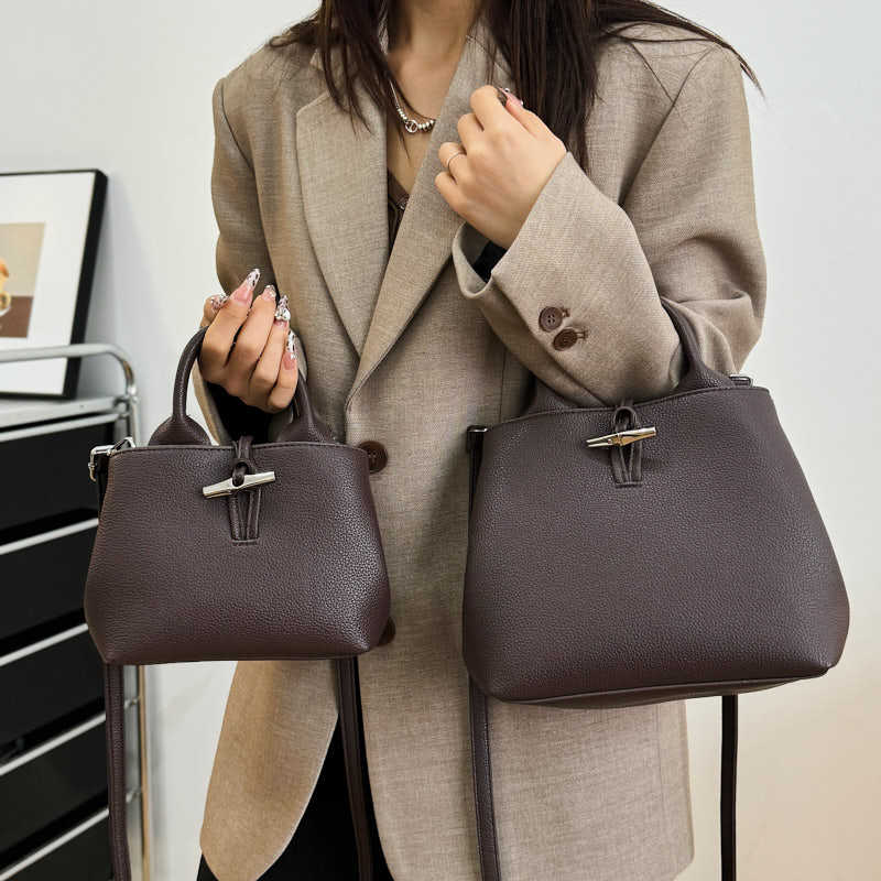 High quality new bamboo bag mini handbag bamboo buckle shoulder messenger bag casual women's bag
