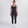 New racerback sports bra set - barely-there feel, compression fit, quick-dry, butt-lifting yoga outfit for outdoor running and fitness