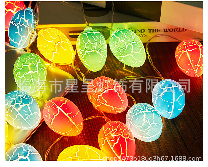 LED Crack Ball Lights String Crack Star Lights Room Party Garden Ambient Lights Flashing Christmas Decoration