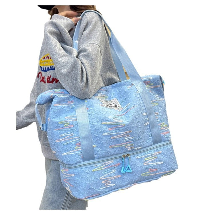 Sports fitness bag wholesale large capacity dry and wet separation Oxford cloth travel bag  new high-end duffel bag