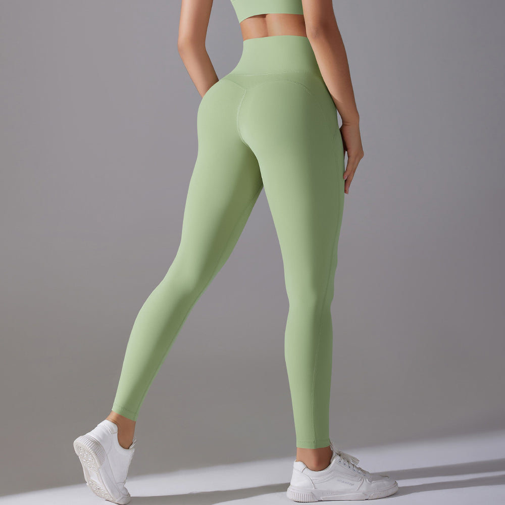 High-waisted, figure-hugging, butt-lifting yoga pants with a barely-there feel. antibacterial, no-ride-up, quick-drying leggings, perfect for running and fitness. custom manufacturing available