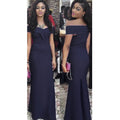 winter new arrival: women's v-neck off-the-shoulder hostess dress, long maxi dress - african style,  dropshipping available