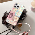 Large hole swirl case for apple 17 pro max, origami collage laser iphone 16 protective cover 15