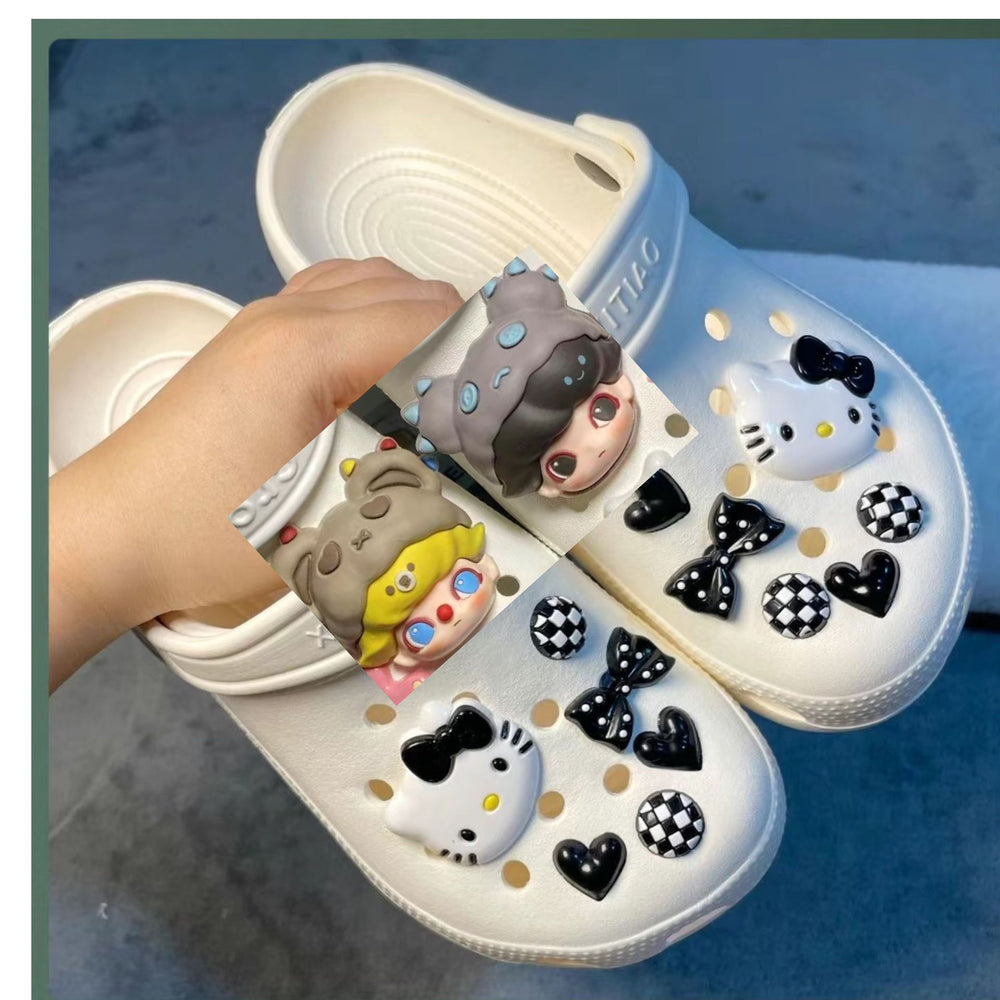 Crocs diy accessories shoe flower bubble jewelry shoe buckle detachable easiest for match stereo cute little girl buckle