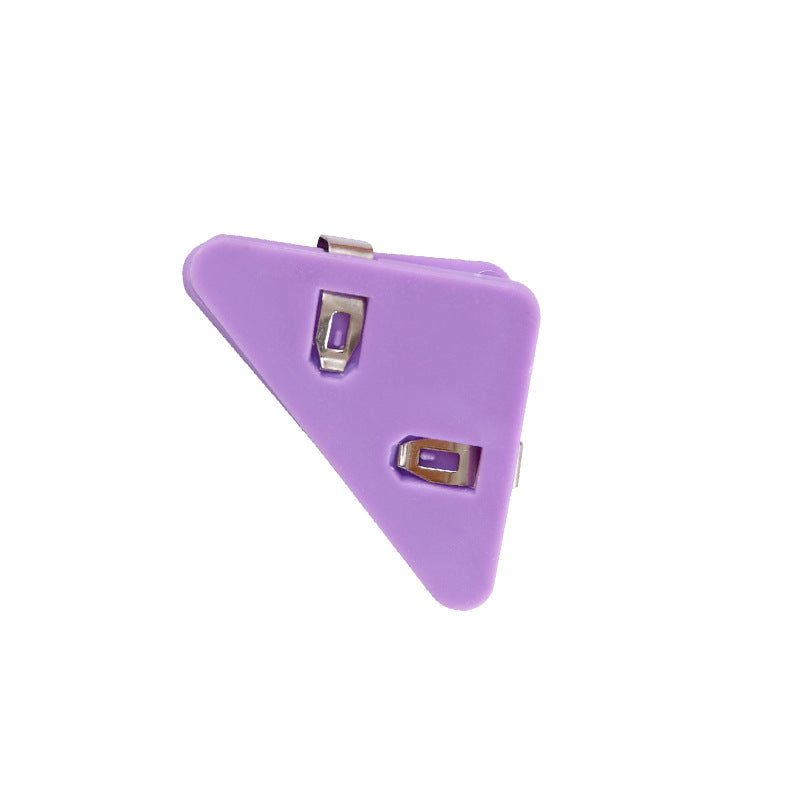 Triangle clip stationery test paper storage handy gadget data paper clip student book clip office supplies data file
