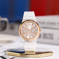 Fashion rhinestone silicone watch female student accessible luxuryelegantniche style design preppy style forest style young casual watch