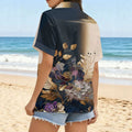 wholesale women's short-sleeved shirts, trendy shirt with hot-selling cross-border print designs, dropshipping available