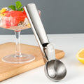 Stainless steel ice cream scoop - hot milk, avocado, watermelon scoop - fruit ball maker - pop-up ice cream scoop