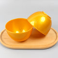 Gold tone mask tools mask bowl stick spoon diy gel mask soft mask powder plastic bowl spoon hairdressing diy tools